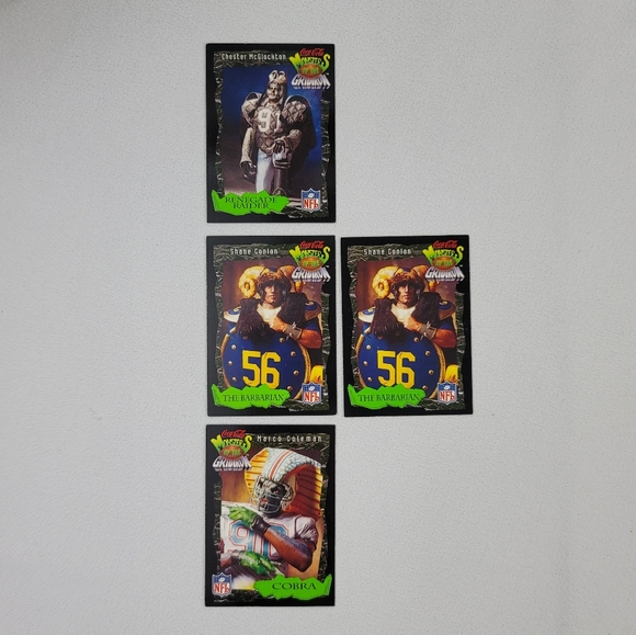 Lot Of 1994 Coca-Cola Monsters Of The Gridiron Football Trading Cards - Picture 10 of 16
